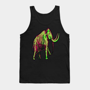 Mammoth Skeleton Interactive Magenta&Green Filter T-Shirt By Red&Blue Tank Top